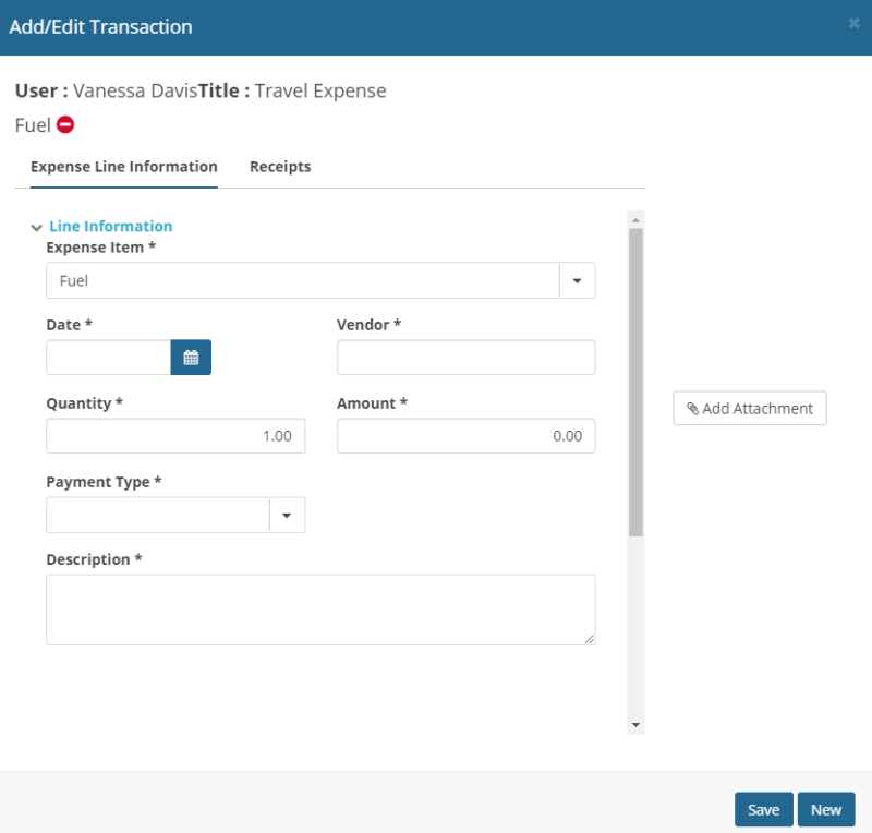 Add and Delete Transactions – Expense Track Help