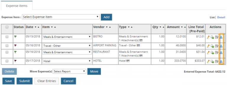 Split Account Codes – Expense Track Help