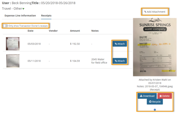 Edit Transactions – Expense Track Help