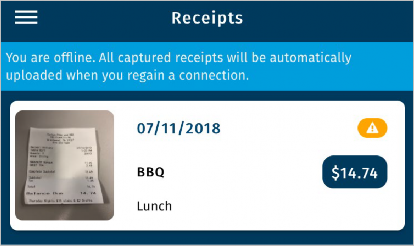 Receipts Offline Receipts Offline