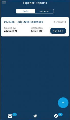 Expense Report Drafts Expense Report Drafts