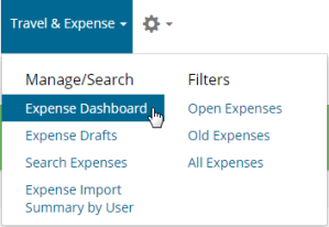 select expense dashboard